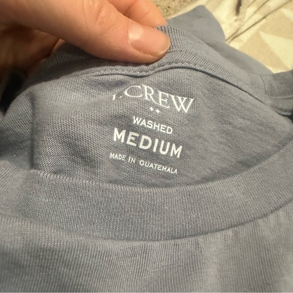 J crew slate blue Long-sleeve jersey tee - Picture 3 of 4